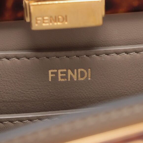 Like new original Fendi Peekaboo Iseeu iconic medium dove grey / taupe / greige - Picture 3 of 9